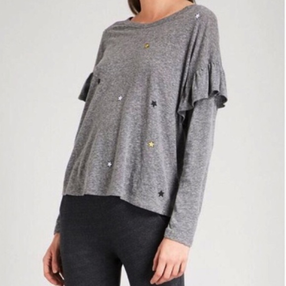 Sundry Tops - Sundry Mini Star Frill Sleeve T-shirt size XS